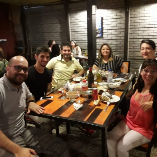 Confraternização com o pessoal da UNSJ